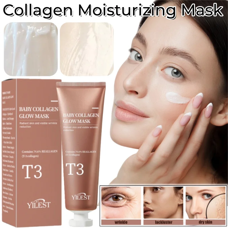 

Baby Collagen Mask 70g Deep Hydrating and Rejuvenating Skin Brightening Anti-wrinkle Application Mask