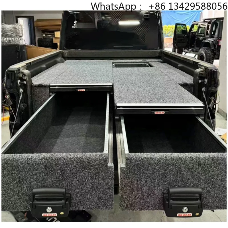 Hot Selling Pickup Cargo Storage Drawer System, 4x4 Truck Bed Storage Organizer For Off Road Use