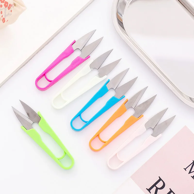 2pcs חוט בצורת מספריים טקסטיל אביב מספריים טקסטיל מספריים בעבודת יד ביד רקמה