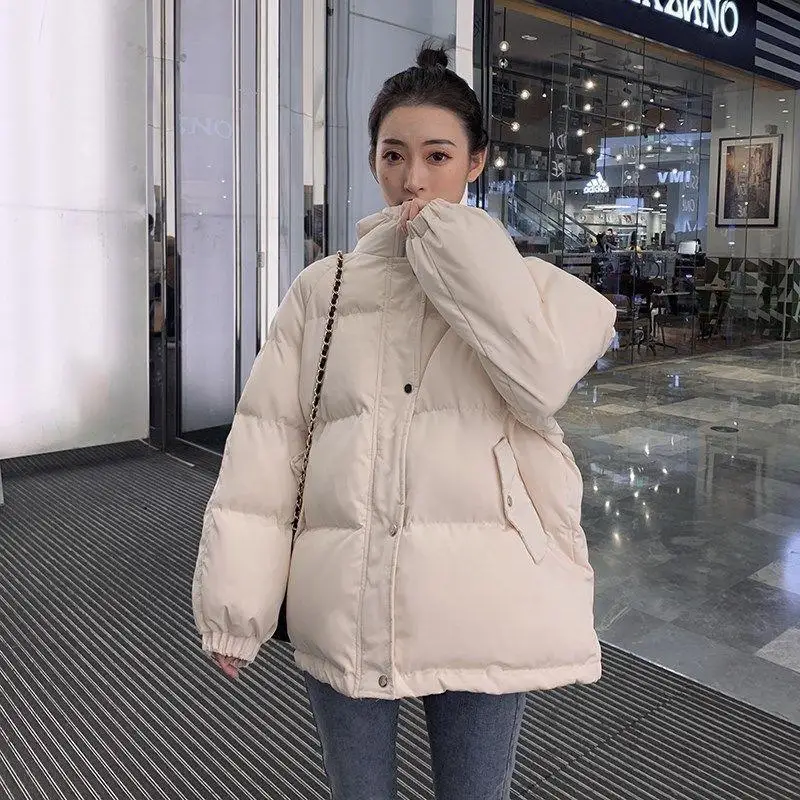 

Women Thicken Warm Parka Coat Loose Oversized Women ' s Winter Bread Coat Hooded Outwear Padded Woman Parkas Jackets