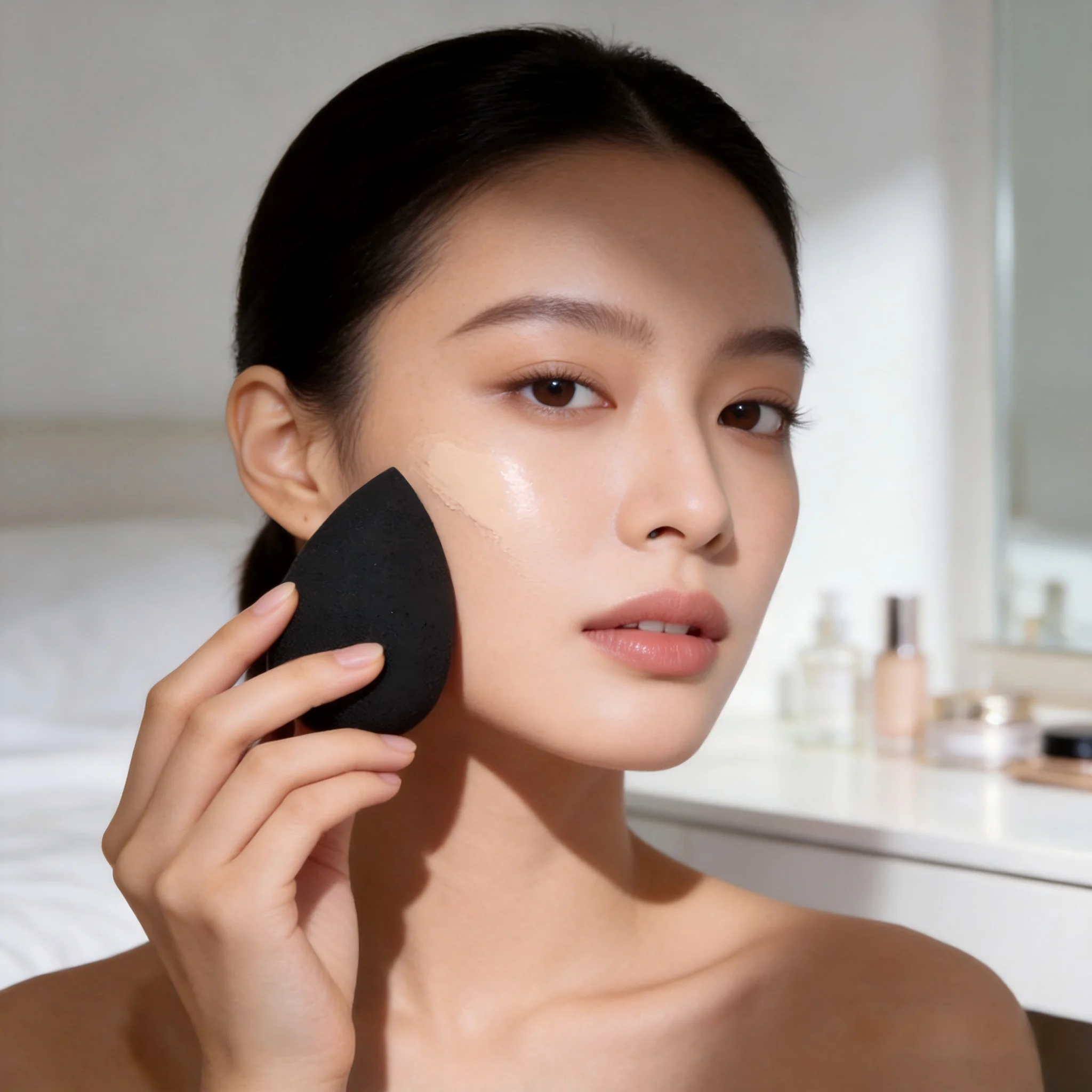 Beauty Bay Makeup - 2 éponges de maquillage noires en