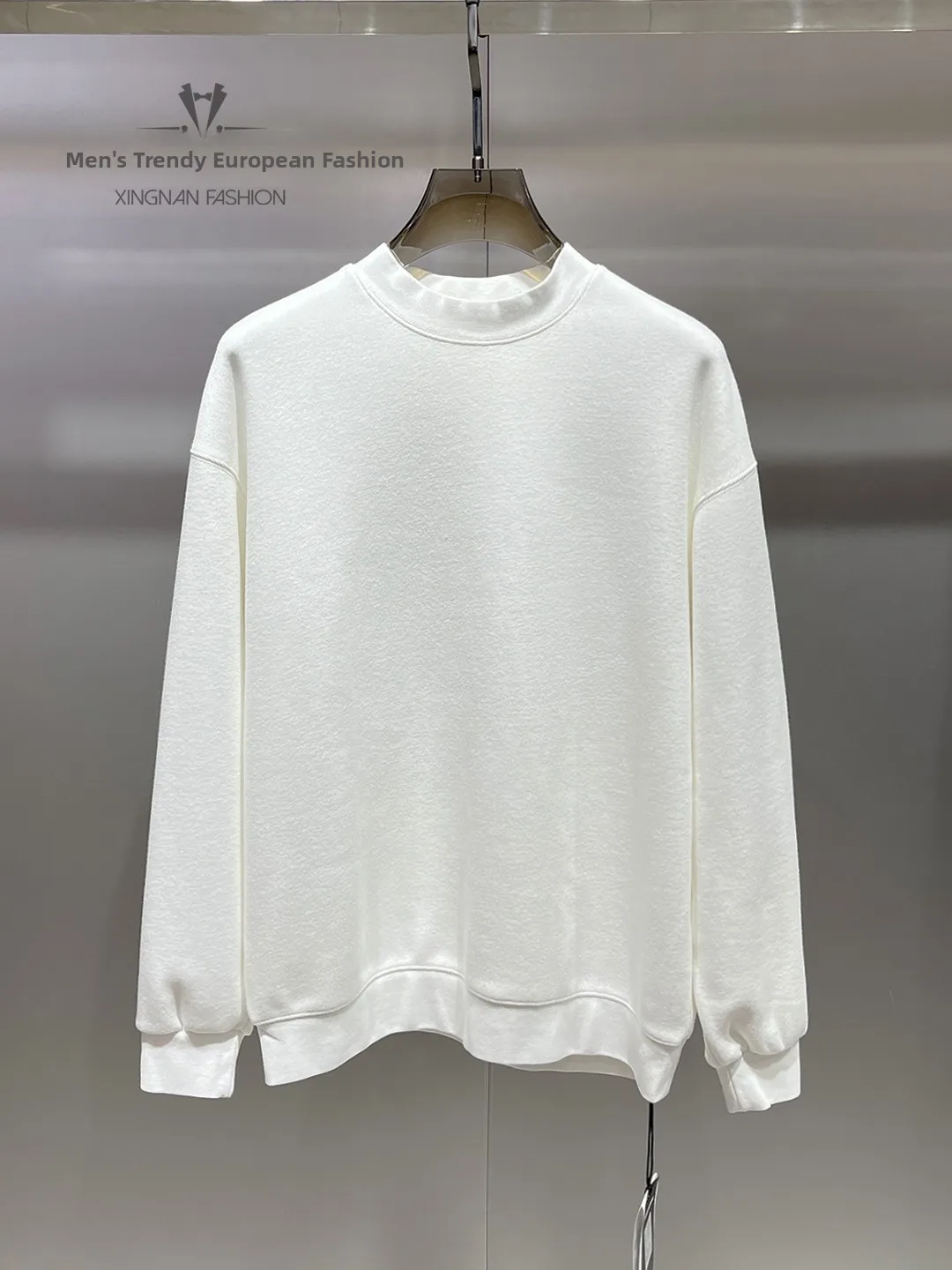 

Men's Thiened Fce Lined oulder Drop Sweatirt Simple Versatile Warm Color Winter Basic Sle Comfortable Fit Ho...