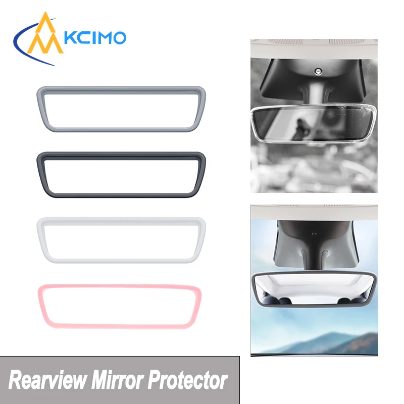 

Silicone Tesla Model 3 Y Rearview Mirror Protector Anti Scratch Custom Fit Car Interior Accessories