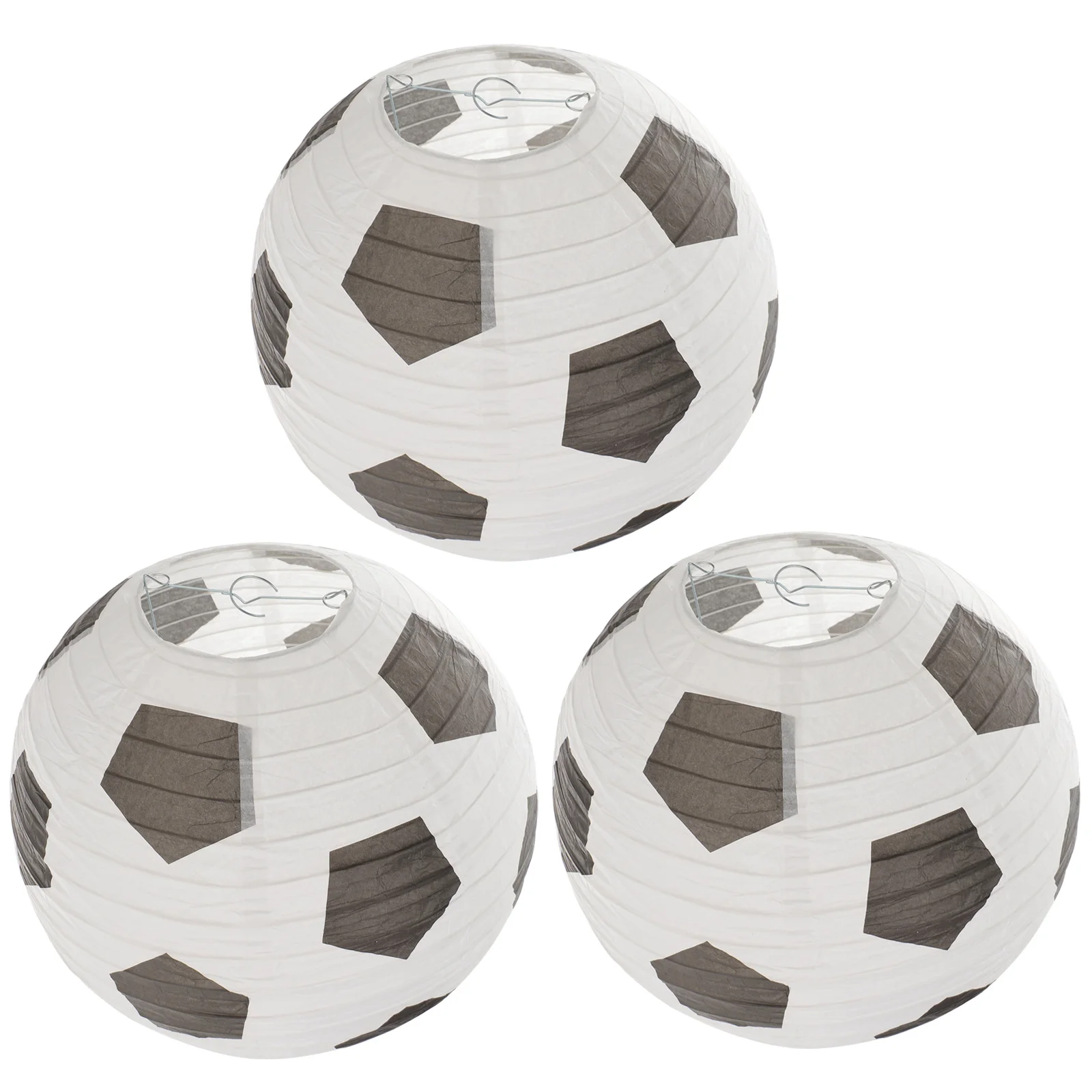 Lantern Paper Hanging Ball Lanterns Soccer Decorations Party Football Chinese Japanese Sports Cup Lamp Ceiling Decorative