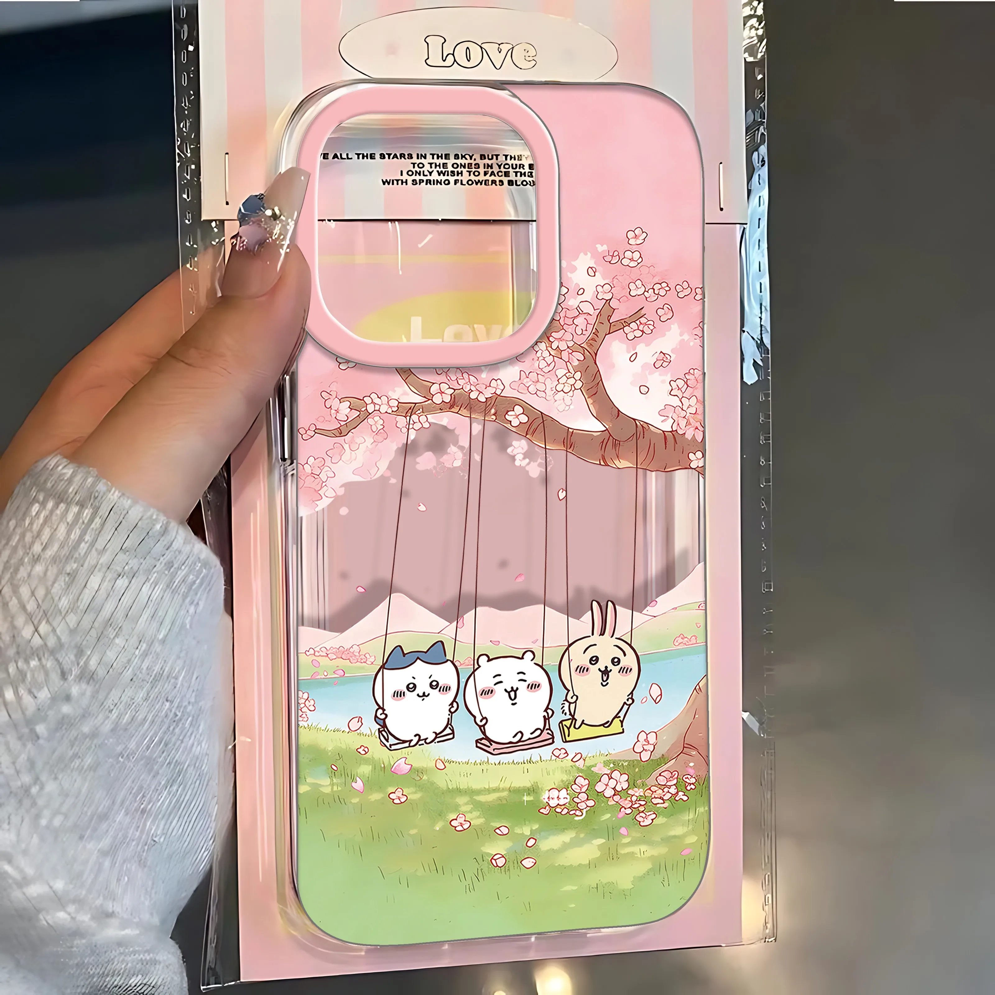 Japanische Comics Niedliche Handyhülle für iPhone 17 16 16e 15 14 13 12 11 Mini Pro Max X XR XSMax 7 8 Air Plus C-Chiikawazs Rückseite