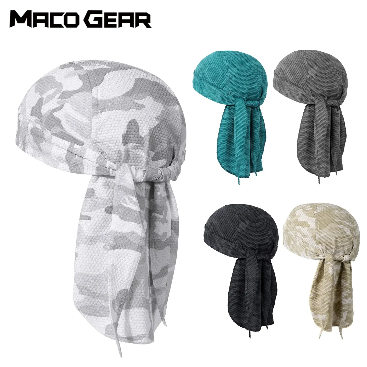 Berretto da corsa sportivo foulard traspirante seta di ghiaccio Cool assorbimento del sudore Fashions Cap per l\'escursionismo campeggio Skateboard