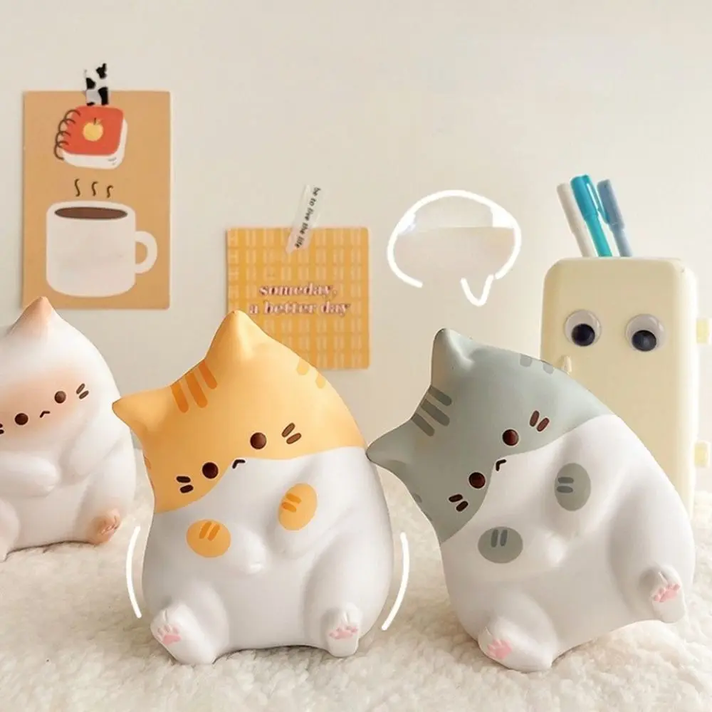 Kawaii dos desenhos animados gato squeeze brinquedos plushie lento rebote descompressão boneca liberação de estresse bonito brinquedo de ansiedade
