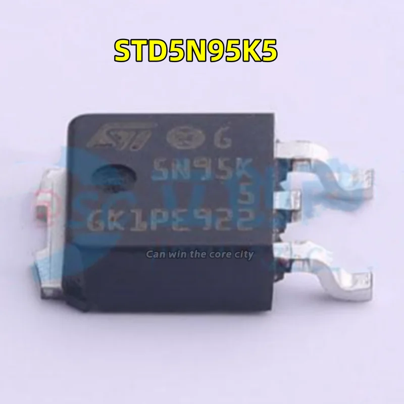 

1-100 PCS/LOT New original STD5N95K5 screen printing 5N95K patch TO-252 MOS field effect tube transistor