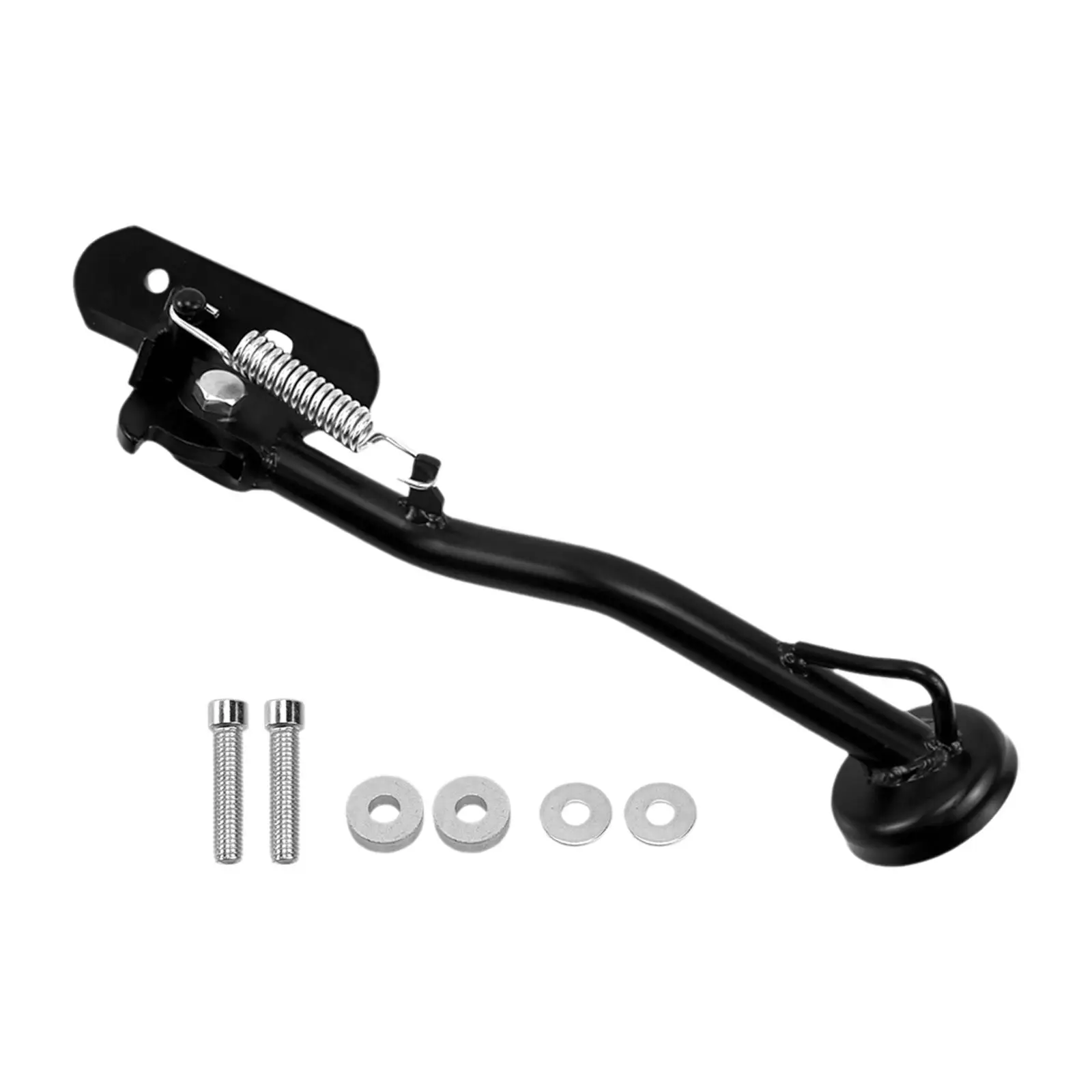 

Motorcycle Kickstand for Hunter Cab ct125 with Hardware Black with Spring Practical Easy Installation Metal Side Stand Sidestand