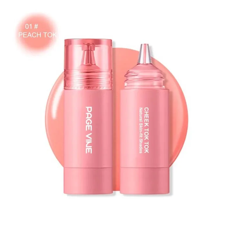 หน้า VINE Liquid Blush Long Lasting Velvet Ink Blusher Brightening Natural Rouge Multi-Purpose Matte ลิปสติกอายแชโดว์แต่งหน้า