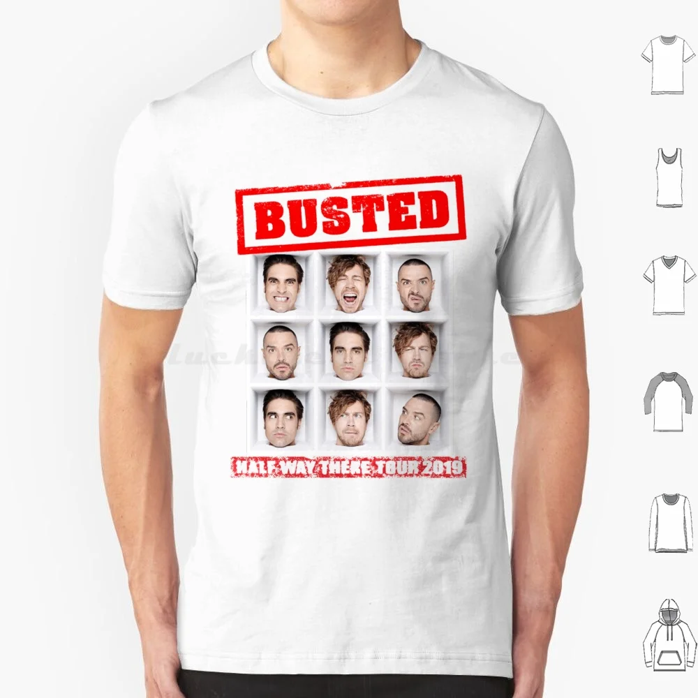 Busted Tour 2019 T Shirt Big Size 100% Cotton Busted Busted Tour 2019 2019 Tour Tour Meet You There Half Way There Crashed The