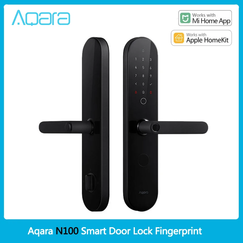 

Aqara N100 Smart Door Lock Fingerprint Lock Fit For Bluetooth Password NFC Unlock Smart Home Work With Mihome Apple HomeKit