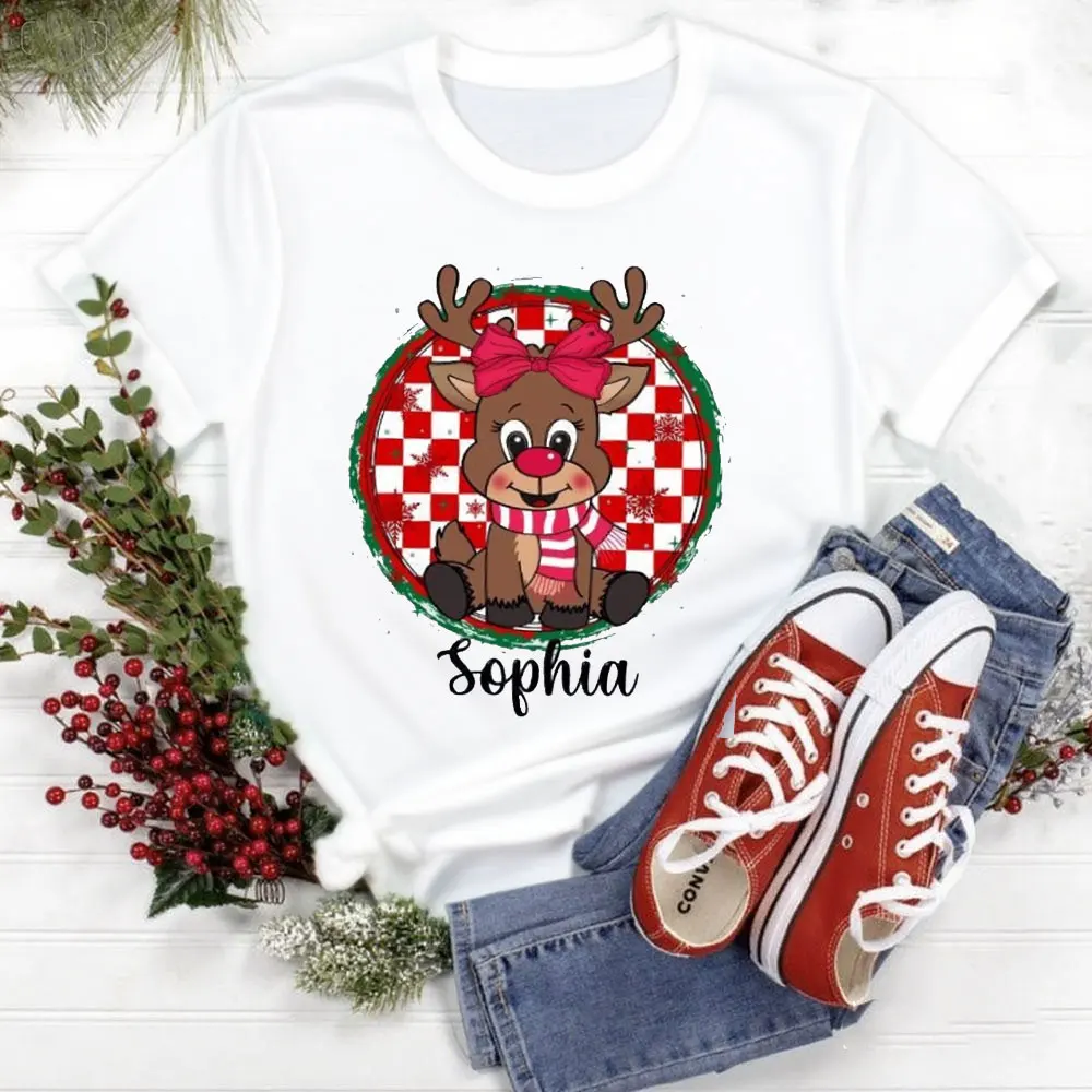 

Personalized Women Christmas Tops Bow Ball Cap Women Christmas Design Tops Comfortable Personality Women O-neck Sweatshirt
