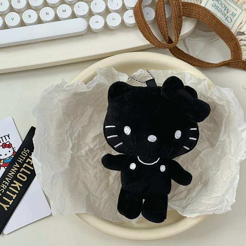 Porte-clés poupée Hello Kitty, sac de dessin animé Kawaii, porte-clés de voiture à la mode, cadeaux d'anniversaire pour fille, sac à dos périphérique, cadeau d'anniversaire pour fille