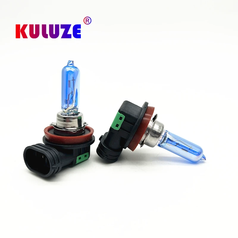 

2Pcs H11 Crystal Super White 12V55W Halogen Bulbs Fog Lights High Power Car Headlights Lamp Car Light Source 6000K