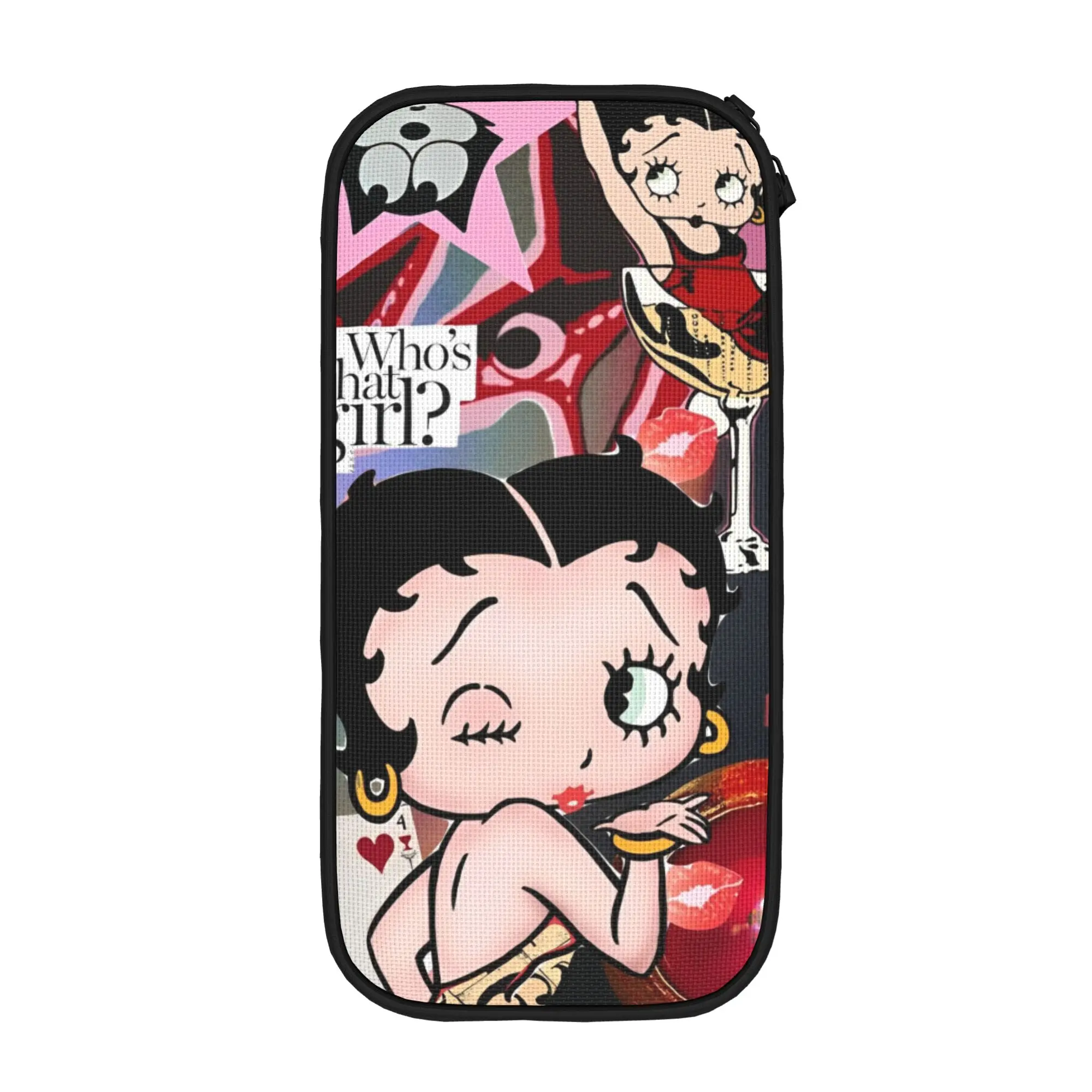 Estuche de Lápices de Lujo con Diseño de Betty Boop, Bolsa para Lápices, Estuche Escolar de Gran Capacidad para Estudiantes, Regalos, Estuches para Lápices