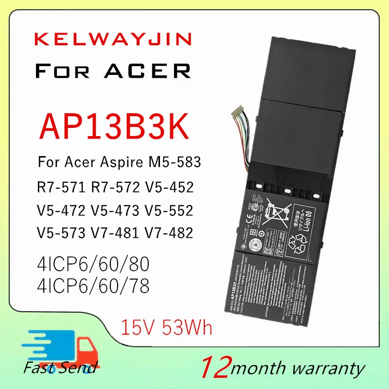 

Laptop Battery For Acer Aspire Aspire V5-472 V5-472G V5-472P V5-472PG V5-473 V5-473G V5-473P V5-552 V5-552G V5-552P V5-552PG