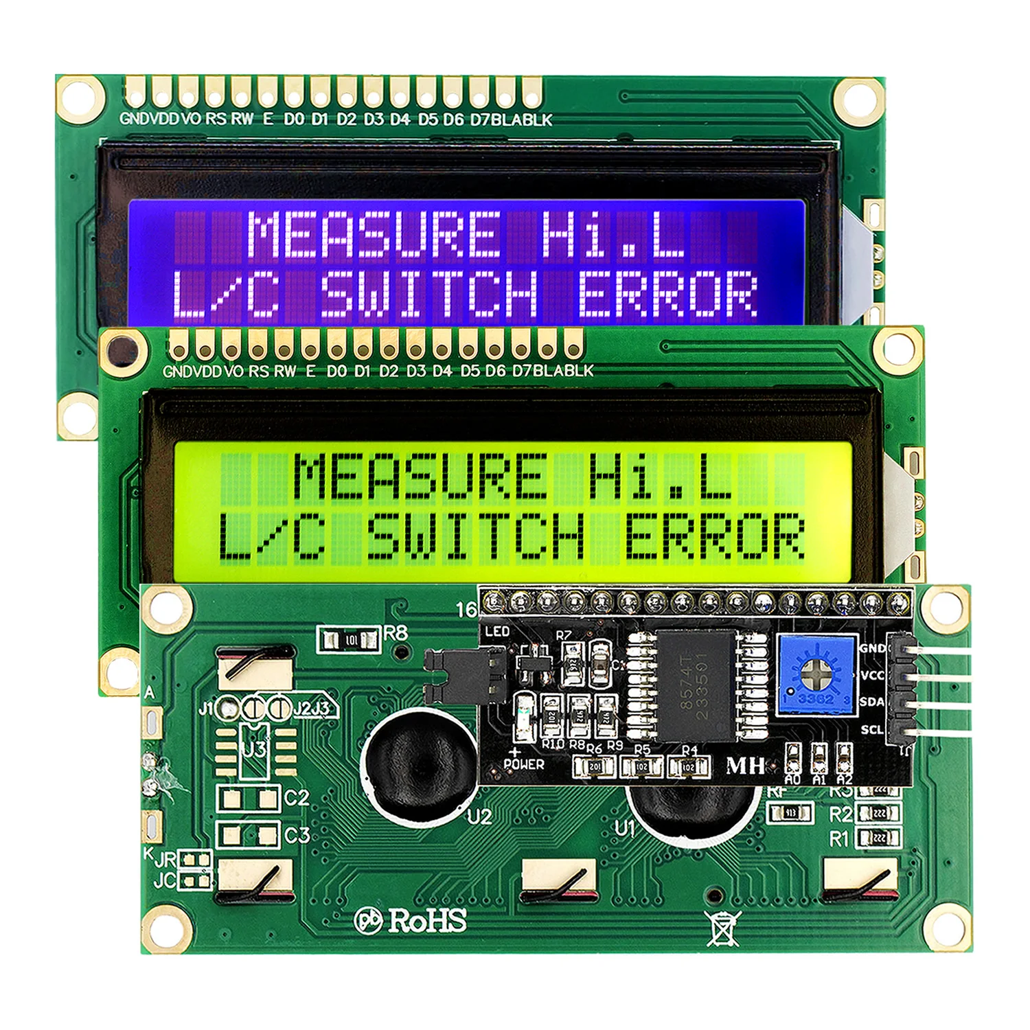 Imagem -05 - Módulo de Exibição Lcd para Arduino Controlador de Interface Hd44780 Lcd1602a 2004a 12864b 0802 16x2 20x4 Character Pcf8574 Iic I2c