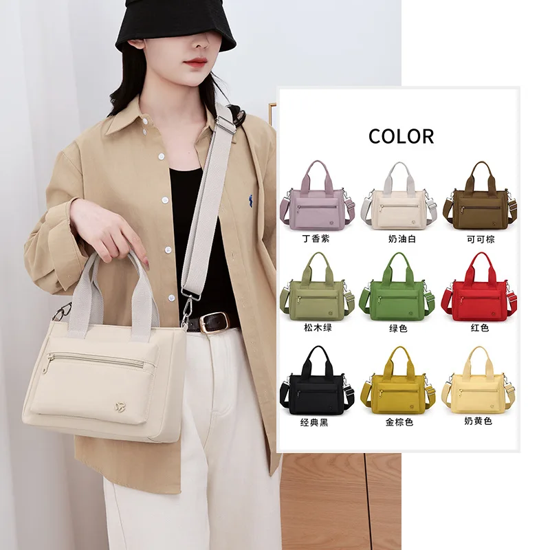 2026 Fashion commuting small shoulder bag 9 colors oxford handbags for woman multi function waterproof Female bags