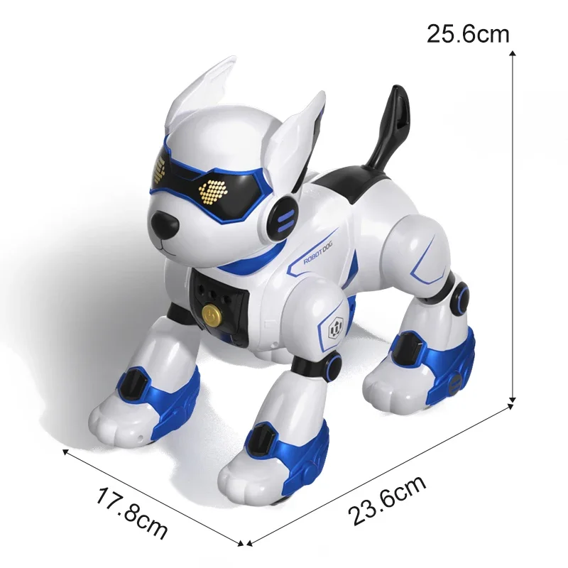 真新しい JJRC R27 リモコンロボット犬音声インテリジェントトーキングウォーキングとダンスライトプレイかわいい子供のギフト