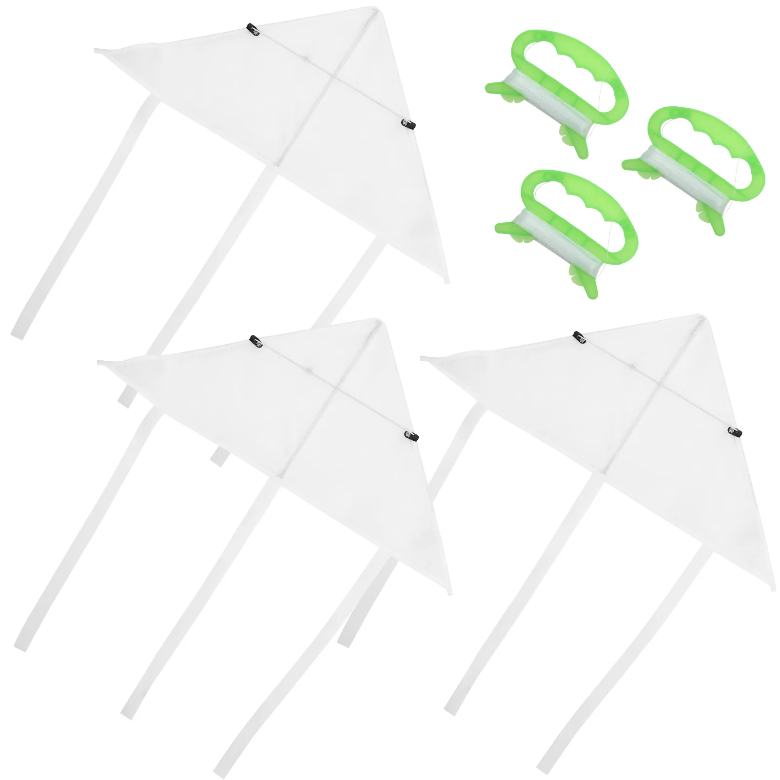 3 Sets Self Drawing Kites Coloring Unfinished Graffiti for Kids Blank DIY Toy Child