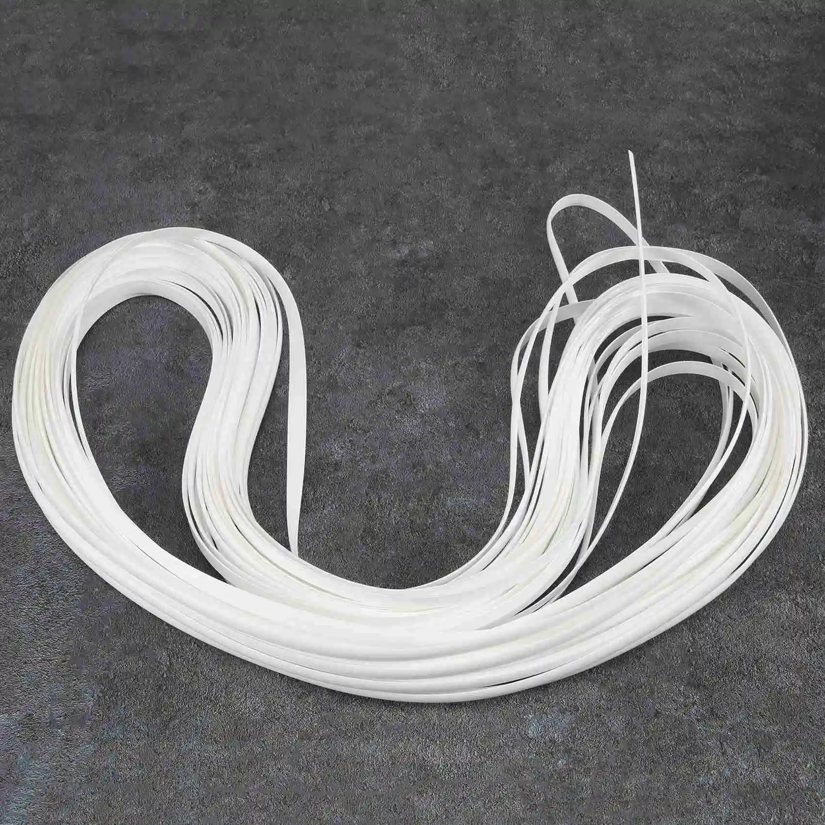 BAAJ-Wicker Repair Supplies Synthetic Rattan Material, Durable Patio Furniture Repair Kit White