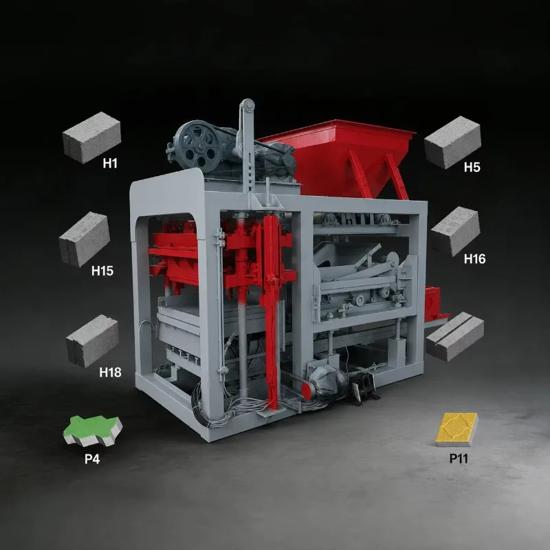 Hydraulic Automatic Hollow Concrete Bricks Block Making Machine Paver Soild Interlocking Brick Making Machine