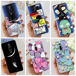For Xiaomi Mi 9T Pro Case For Xiomi Mi 9T Pro Phone Cover Cute Dinosaur Clear Soft Silicone Funda For Xiaomi Redmi K20 Pro Coque