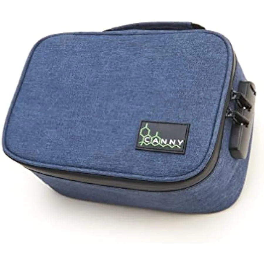 CANNY Smell Proof Case Large Odor Eliminating Travel Pouch. Locking Stash Bag Odorless Container with Bamboo Charcoal and Activ