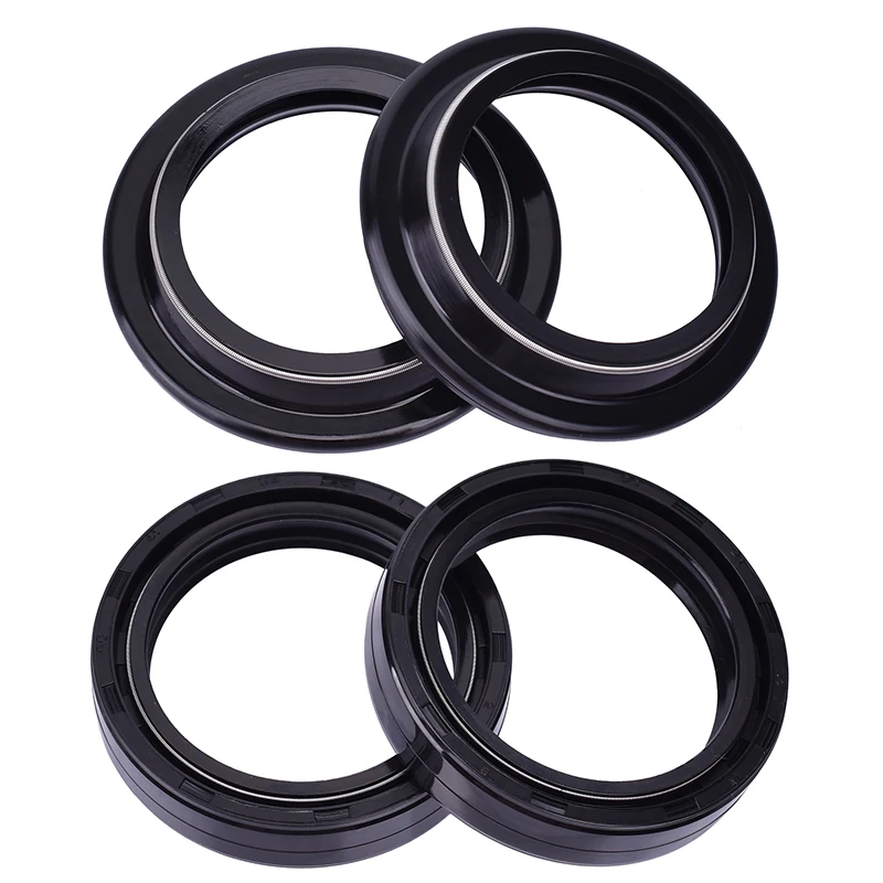 41x54x11 41 54 11 Front Fork Damper Oil Seal and 41x54 Dust Cover Lip For Harley Davidson FLT/FLHT/FLST FXDWG/FXWG 1983-2003