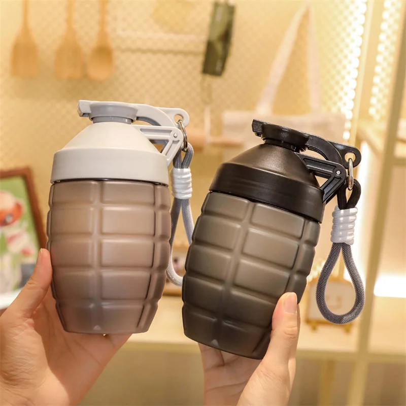 600ml Fitness Sports Water Bottle With Handle Simple Shaker Cup Protein Powder Nutrition High-capacity Milkshake Mixing Cup