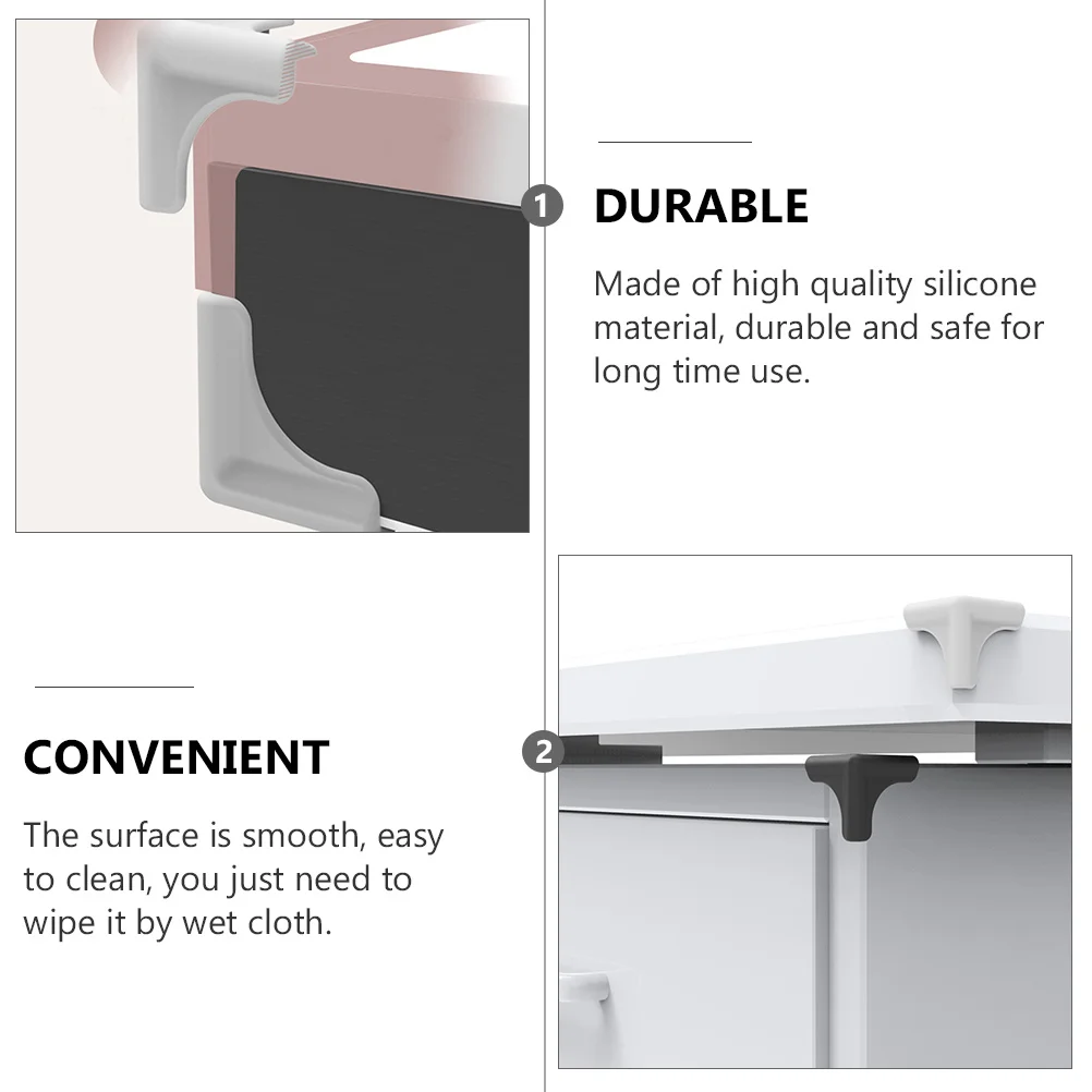 

4Pcs Safety Corner Protector for Furniture Edges - Soft Silicone Anti-Collision Cover Protects Kids Wall Cabinet Appliance
