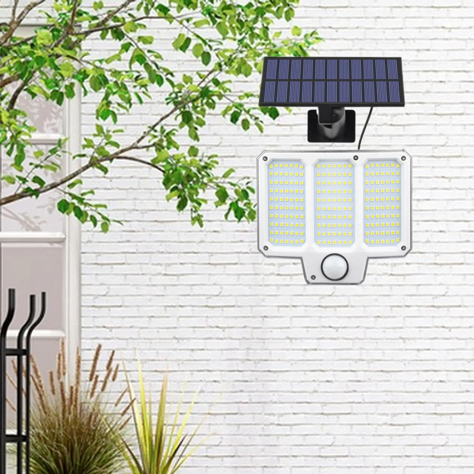 

Solar Wall Lamp with Remote Control Outdoor Solar Light Landscape Lighting 3 Modes for Driveway Flowerbed Patio Porch Courtyard