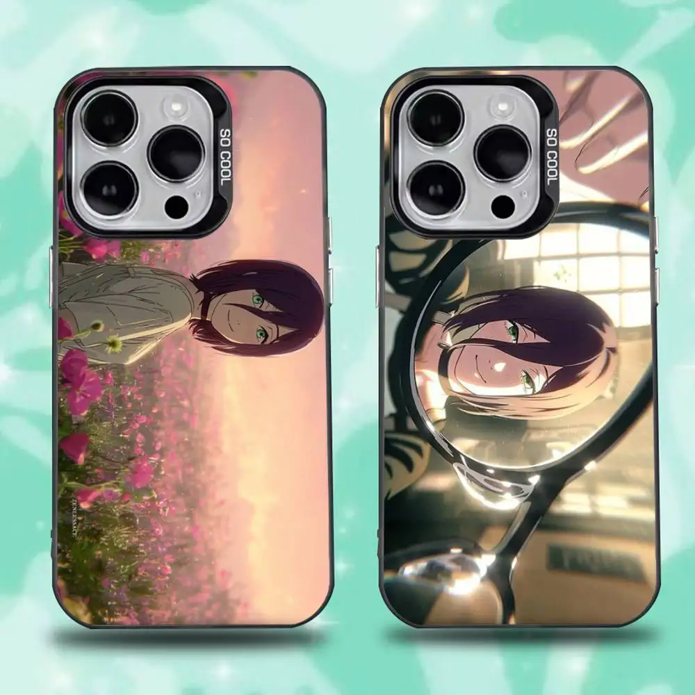 

C-Chainsaw Man R-Reze Phone Case For iPhone 17,16,15,14,13,12,11,Pro,XS,Max,Plus,Mini,SE4,E Black Matte Shockproof Cover