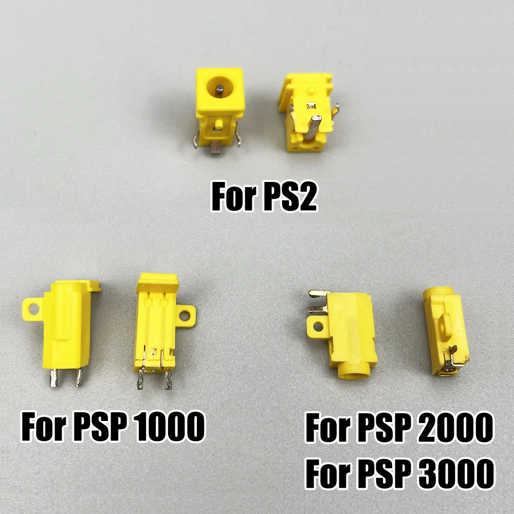 1-2pcs Power Charging Port Connector For PSP1000 2000 3000 DC Female Socket Jack For PS2 70000 Console Connect Accessories