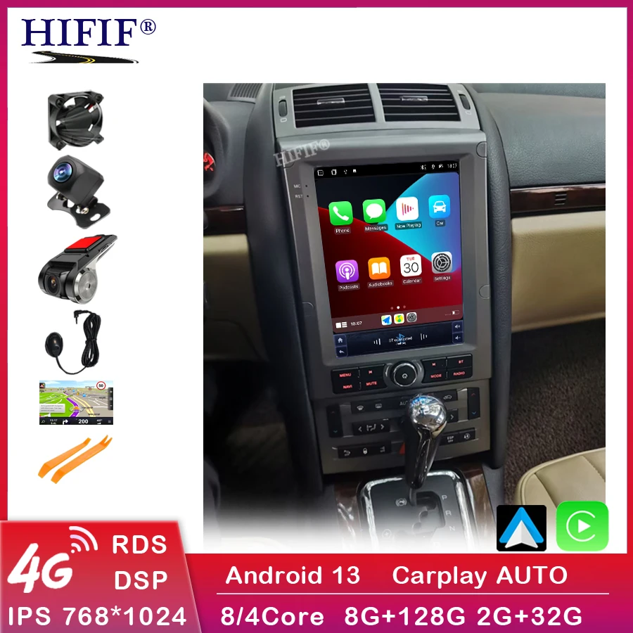 For Peugeot 407 2006-2016 Car Radio GPS Navigation Tesla style vertical big screen Player Carplay Auto Stereo Head Unit