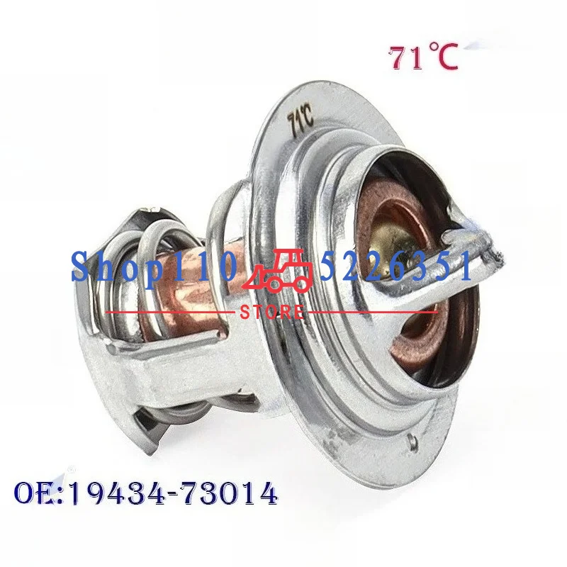 V1702 Thermostat+Glow Plug 1943473014 71℃ For Kubota V1305 V1500 V1505 V1702 V1902 V1903 D1105 D1803 D1302-D Engine 19434-73014