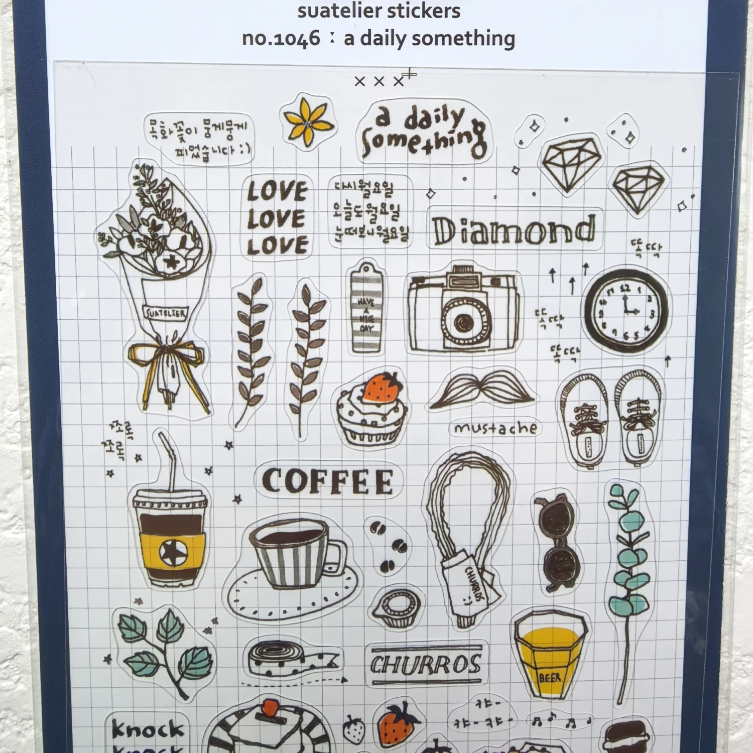 Korean Import Suatelier Daily Something Stickers Scrapbooking Diy Journal Stationery Sticker Deco School Supplies Gift 1046