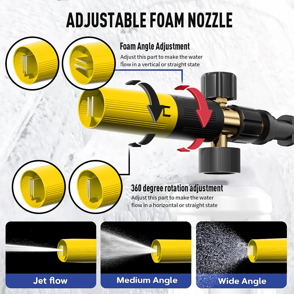 Foam generator For AR /huter/karcher /m22/sthil/ high pressure washer , foam sprayerGun for foam adapter generator,cannon nozzle