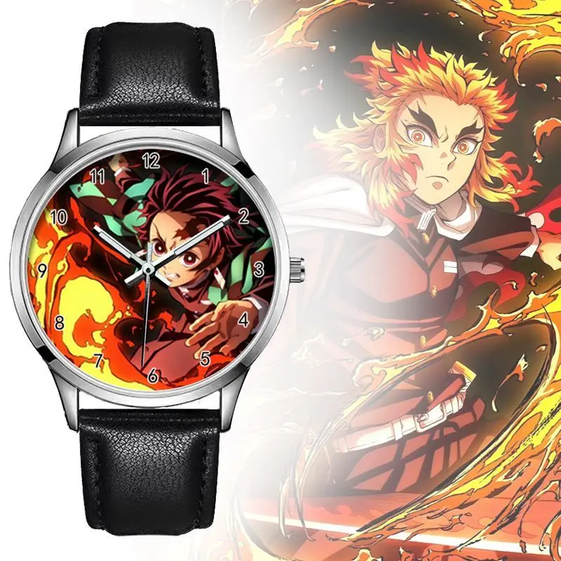 Cartoon Demon Slayer Watch Kamado Nezuko Shinazugawa Sanemi Creative Personality Simple Student Analog High Value Holiday Gift