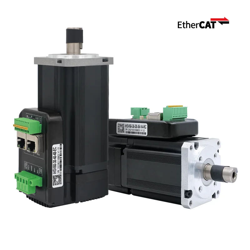 IHSS60-36-30-31-EC-SC Fieldbus EtherCAT 36 V 3 Nm 5 A Close-Loop-Schrittbremsmotor mit integriertem Treiber