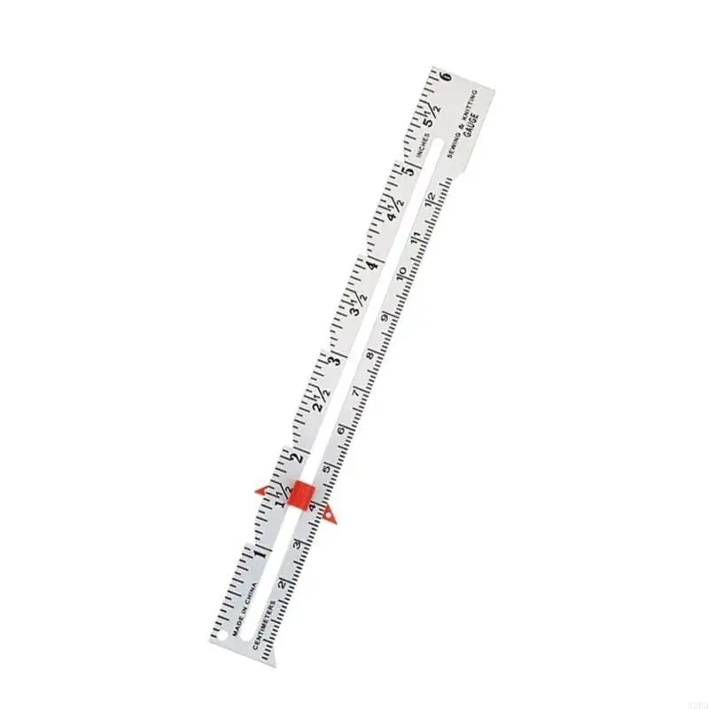 62KA Sewing Measuring Tool Metal Marking Gauge Sewing Gauge Ruler Calliper Measurement Sewing Tool for Quilting Knitting