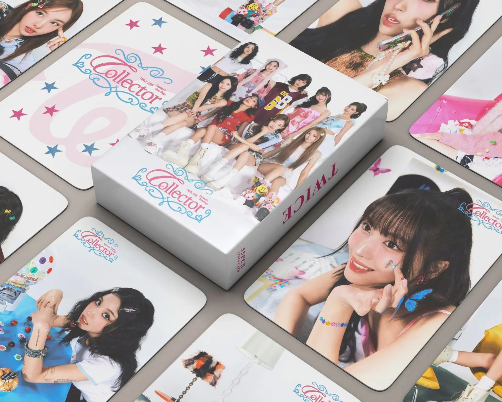 TWICE 55PCS Holographic Cards 2025 S.Greetings Photocard Set Limited ONCE Merch KPOP Collectibles Fast Ship TWICE
