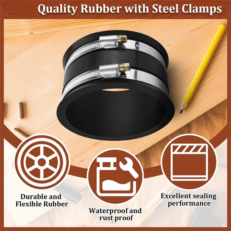 A66T-For مجموعة منفذ غبار خرطوم النجارة تتضمن مجموعة تركيب المخفض من 4 بوصة إلى 2-1/2 بوصة