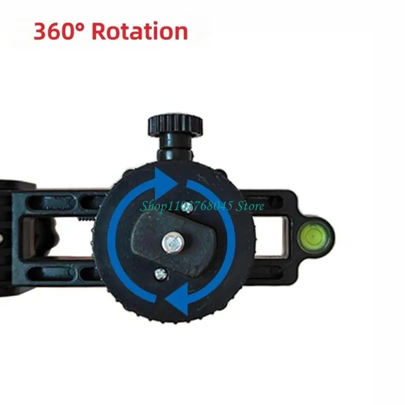 R53F 360 Degree Rotating Leveling Bracket With Adjustment For Lasers Level & Tripod Mounting In Construction And Woodworking