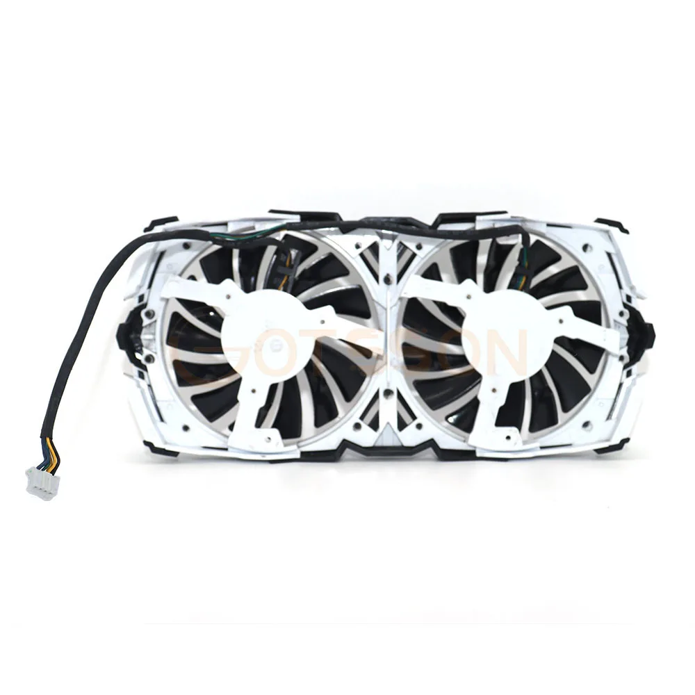 Imagem -04 - Ventilador de Refrigeração da Placa Gráfica Pld09210s12hh 4pin Apto para Msi rx 580 570 480 470 Rx6600 Armor P106100 Gtx1070 1080 87 mm