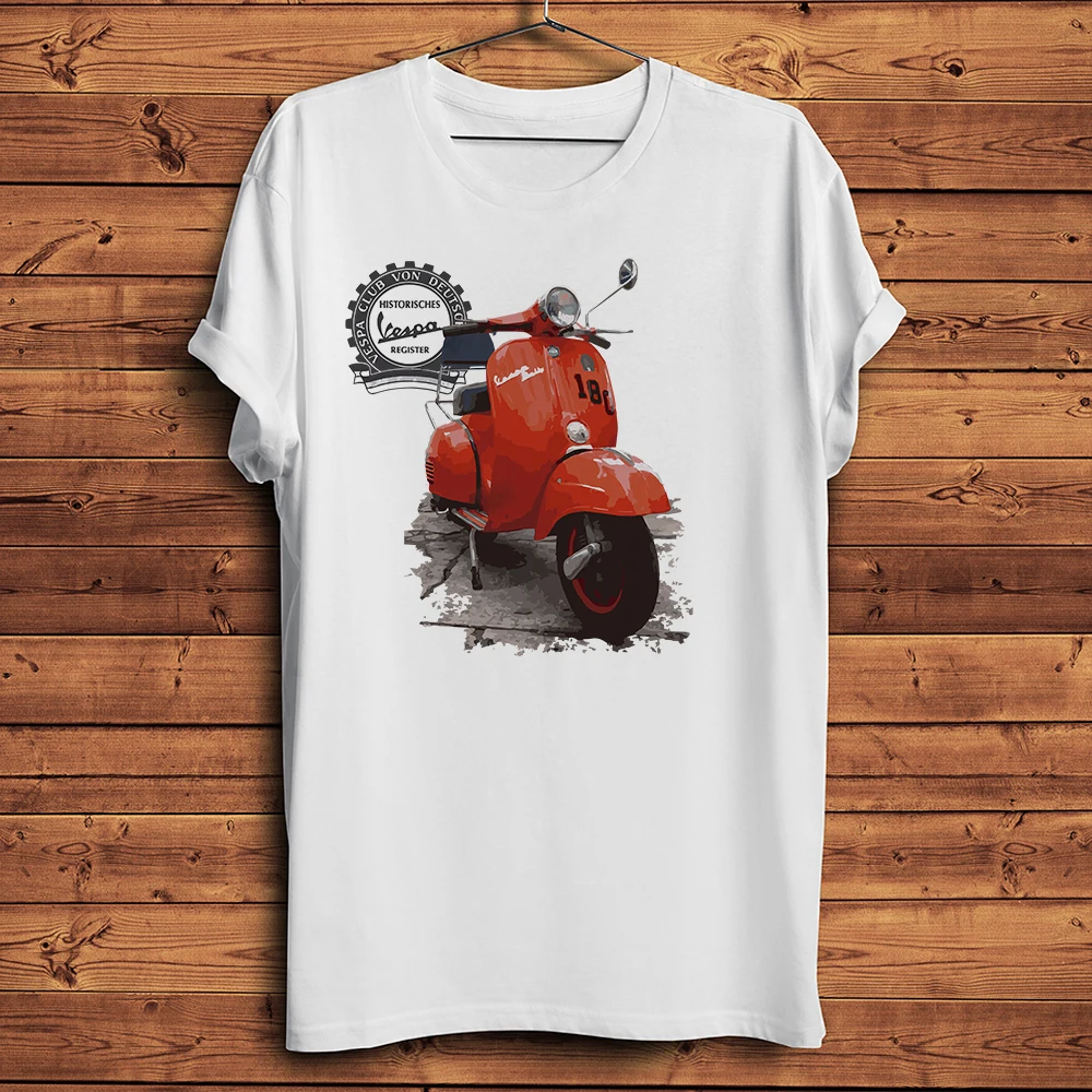 Classic Scooter motorcycle amusing T Shirt Men Casual Tee Homme breathable Tshirt funny unisex motorcyclist streetwear