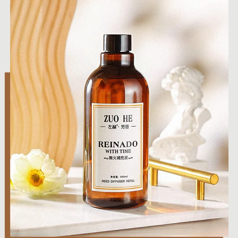 500ml Hotel Aromatherapy Essential Oil Replenishment Large Bottle Household Indoor Durable Fresh Air Toilet Deodorizing Incense