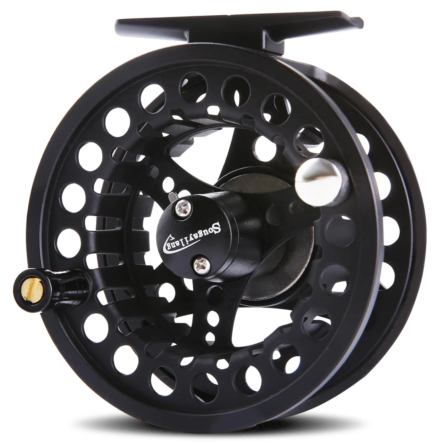 aliexpress fly reel Sougayilang Fly Fishing Reel CNC Machined Aluminium Alloy Body Stainless  Steel Main Shaft Non-slip Drag Knob 5/6 Fly Reel Pesca