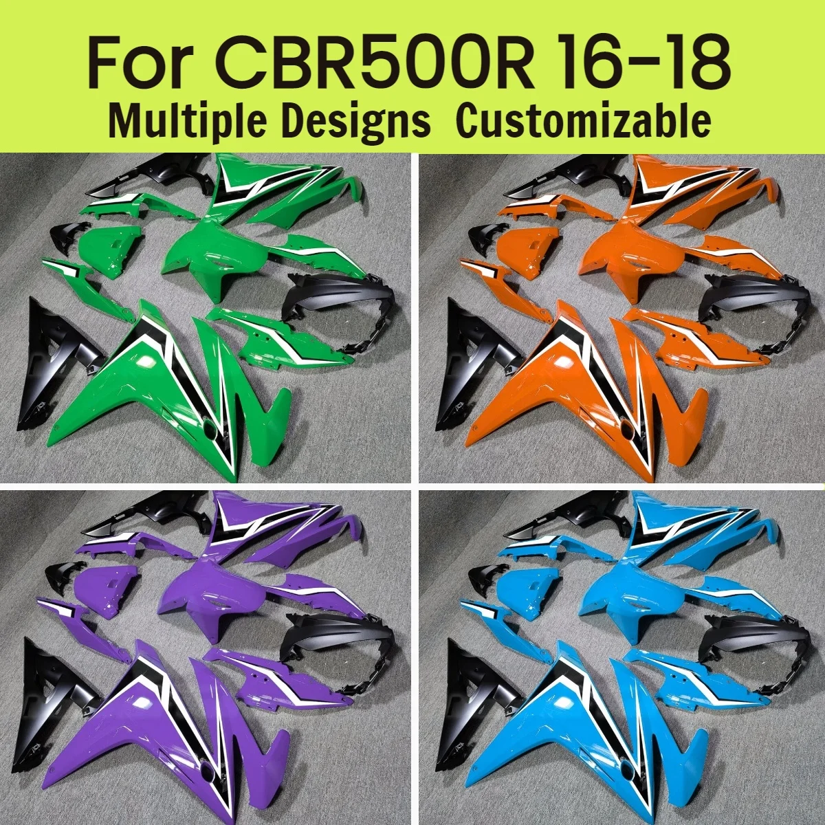 

Cool Fairing Set CBR 500R 2016 2017 2018 Motorcycle Fairings Kit Injection Cowling for Honda CBR500R 16 17 18